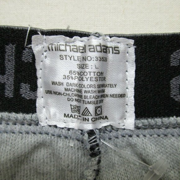 Michael Adams Men's Comfortable Brief Boxer Shorts Underwear Size L Gray NWT - Picture 4 of 6